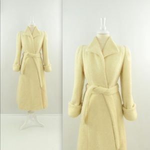 NWOT Meghan Markle Style Ivory Canadian Wrap Coat.